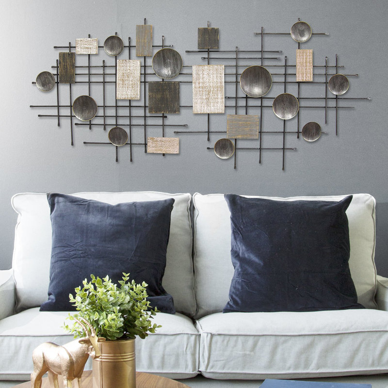 Orren Ellis Large Modern Industrial Wall Décor & Reviews Wayfair
